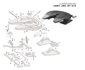 Jost Turntable Rubber Foot Pad - SK210525